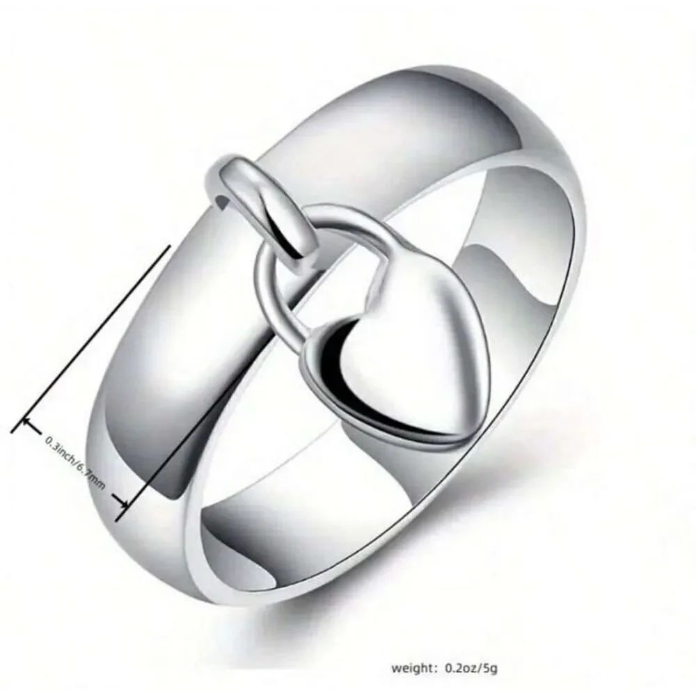 Sterling Heart Ring - Picture 4 of 6